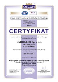 Certyfikat ISO