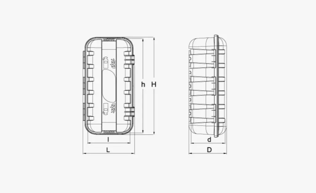 DAKEN Strike 9/12 kg brannslukningsboks, sort