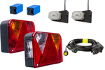 Lyssett: DOBPLAST DPT35 baklykter + ASPÖCK FLEXIPOINT I sidemarkeringslys + MANTES 5,2m 7-PIN ledningsnett