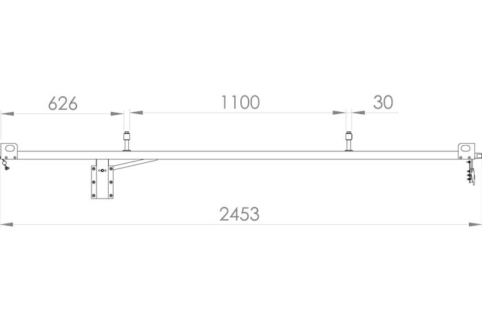 UNITRAILER HAGETRAILER 230 KIPP tilhengertrekk med sylindere / nøkkellås