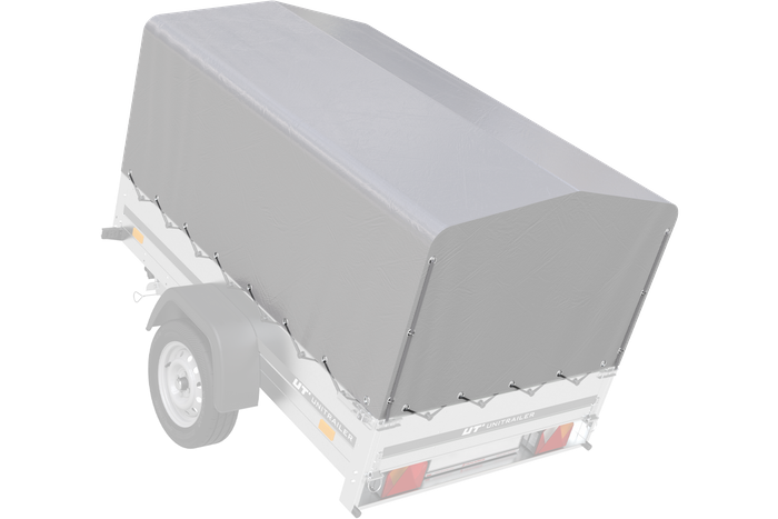 Rammedeksel h-800 UNITRAILER presenning for tilhenger 200x125cm GARDEN 201 KIPP