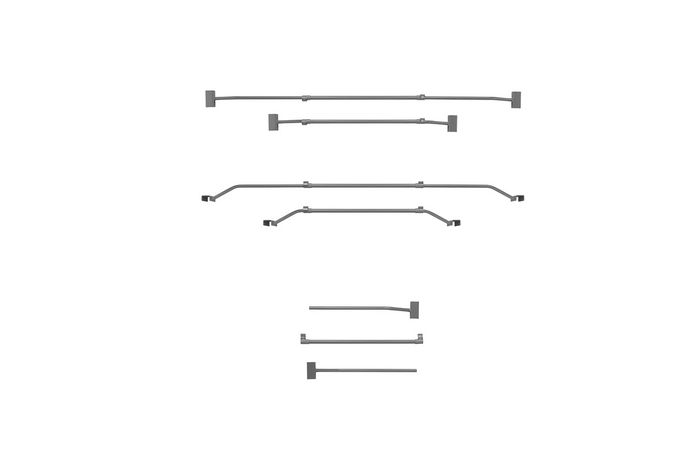 Flat presenningsfeste for ProPlus-tilhenger 340914V01 justerbar 100–155 cm