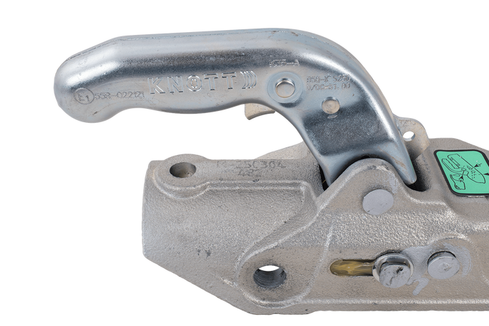 KNOTT K35-A kulekobling for 3500 kg tilhenger med 50 mm rørdrag, støpejern