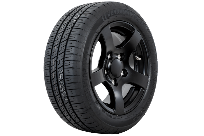 Forsterket tilhengerhjul KENDA DEKK 195/50 R13C 104/102N ALUMINIUM FELG STARCO sort 6Jx13"H2 5x112 ET:30