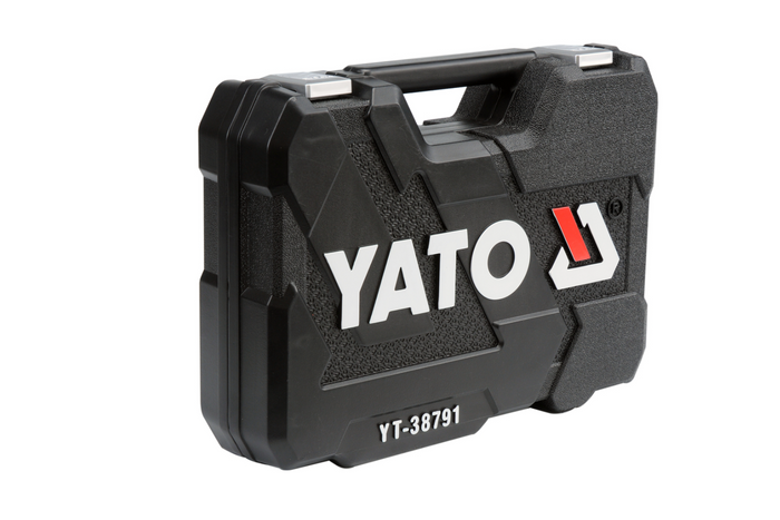 YATO YT-38791 verktøysett 1/2'' 1/4" 108 deler.