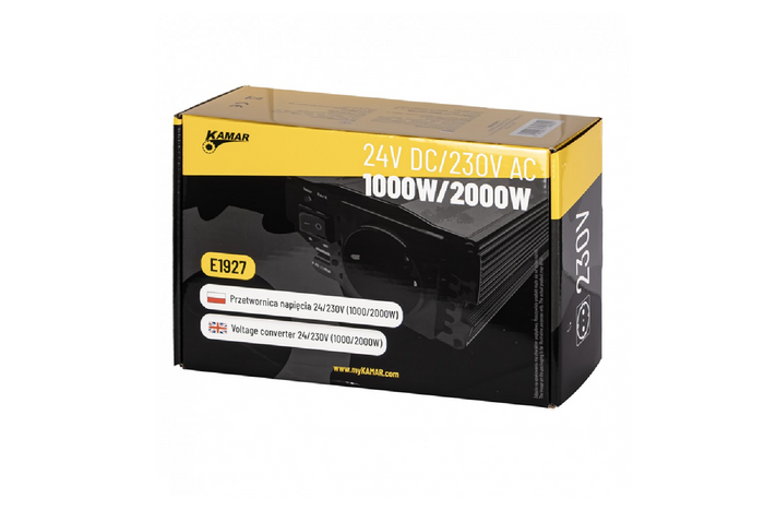 Spenningsomformer 24V/230V (1000/2000W) KAMAR E1927