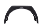 Tilhengerskjerm 15-17,5" DOMAR DK3112 flat hjulbue 950/280 mm med hvite detaljer
