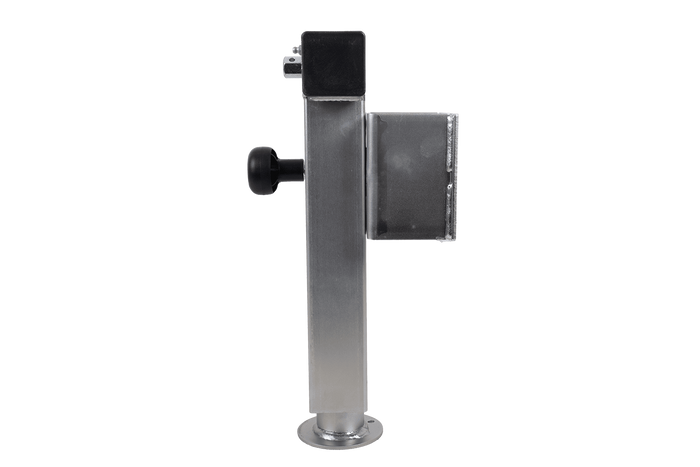 UNITRAILER JL2 uttrekkbar sveivstøtte for 1300 kg flatbed-tilhenger 410-645 mm