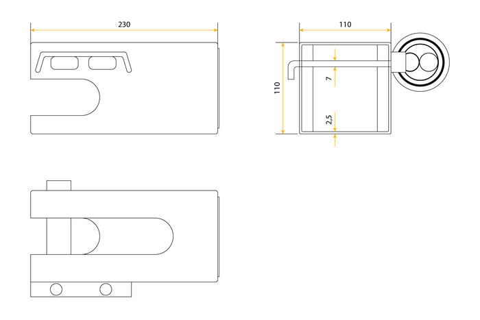 Trekklås Unitrailer TRAILER PRO-BOX II