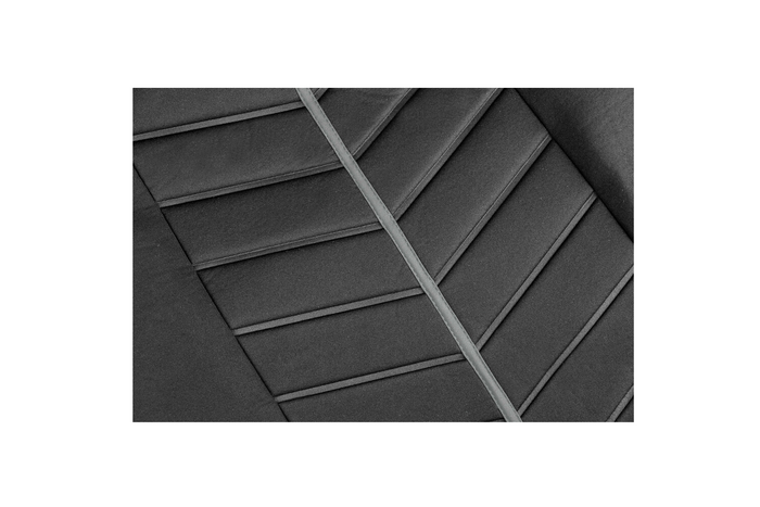 Sett med LAMPA Rapid bilsetetrekk, svart/grått, til for- og bakseter