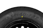 Forsterket hjul for tilhenger LINGLONG DEKK 185/80 R14C 104/102N UNITRAILER FELG svart 5,5Jx14"H2 5x112 ET:30