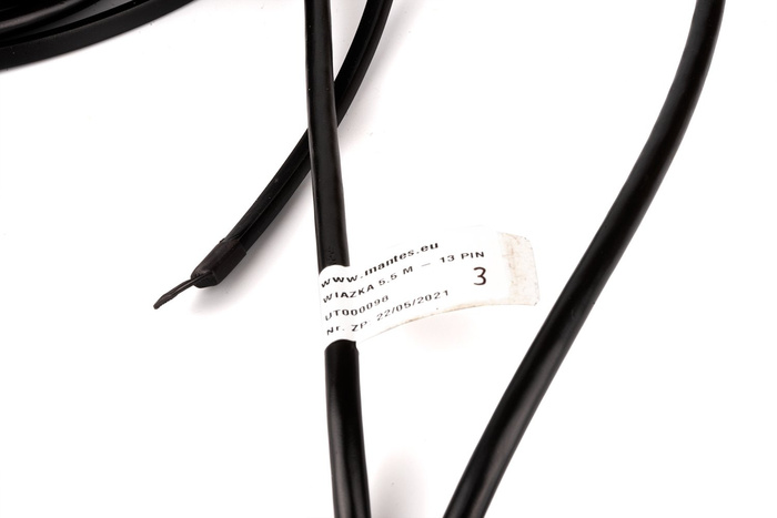 MANTES elektrisk installasjon, tilhenger trekkvogn sele, 5,5 m, 13 PIN støpsel, 2x 5 PIN bajonetter