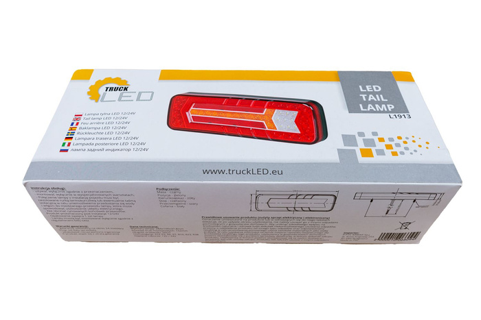 TruckLED L1913 LED baklykt, 6 funksjoner, universal