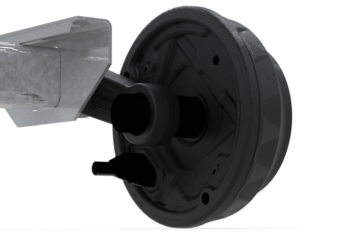 KNOTT VGB18MV bremseaksel for tilhenger / bergingsbil 1800kg 1600mm 2070mm 5x112