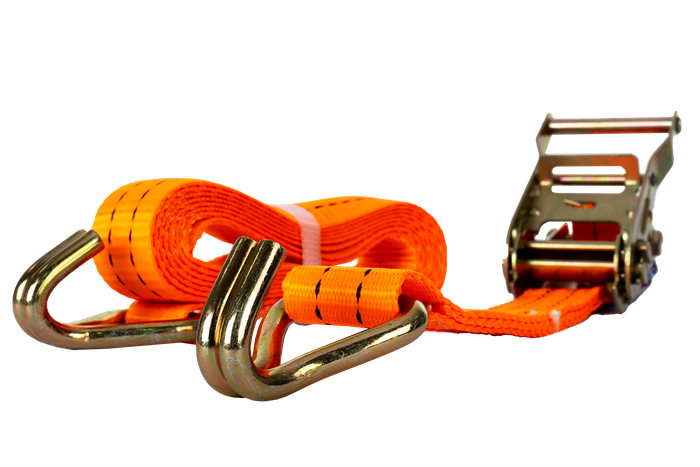 UNITRAILER 3m/35mm/2t oransje transportbånd med strammer