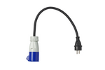 Adapter med Schuko-plugg og CEE-uttak 16A 230V ProPlus 373526 kabel 40cm