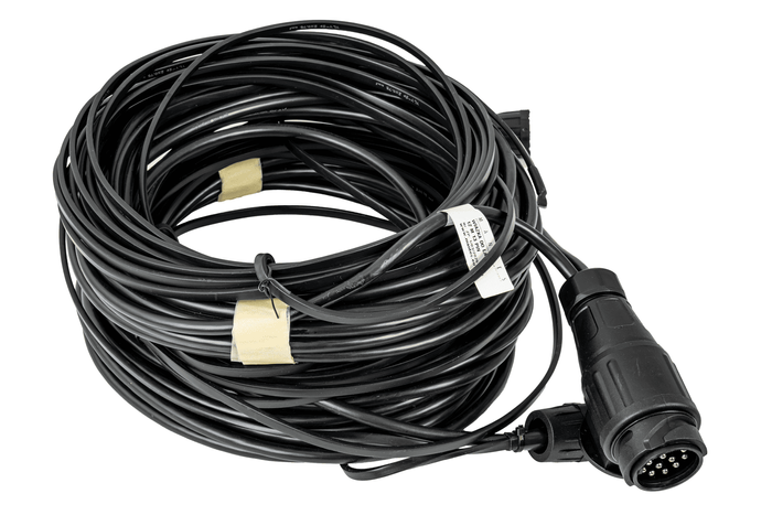 MANTES elektrisk installasjon, tilhenger trekkbil sele, 12 m, 13 PIN støpsel, 2x 8 PIN bajonetter