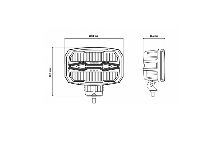 LED-arbeidslampereflektor KAMAR X-SPIDER NINJA L3443 80xLED 80W