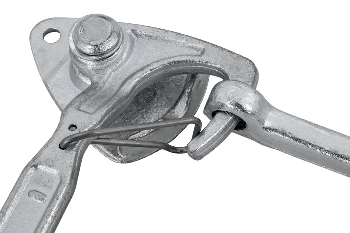 Høyre sidekobling med WINTERHOFF WV 20-R + WVG 20-A feste, komplett tilhengersidelukking