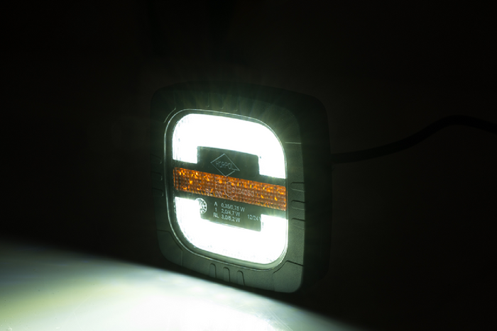 HORPOL ROCA LZD 2805 LED-frontlykt 3 funksjoner universal med holder