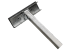 UTLØPSUNITILHENGER flat sidestøtte, lengde 30 cm, høyde 40 cm, for båthenger, GRÅ