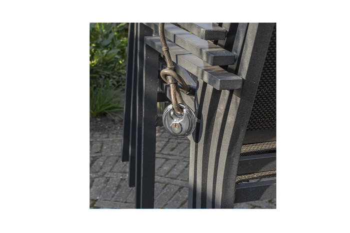 Sett med to ProPlus 341319S runde hengelåser, skivelåser, 70 mm