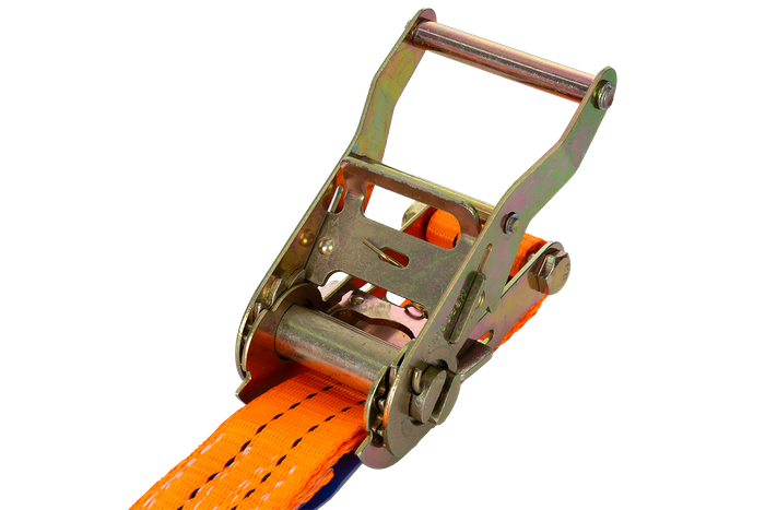 UNITRAILER 8m/35mm/2t oransje transportbånd med strammer