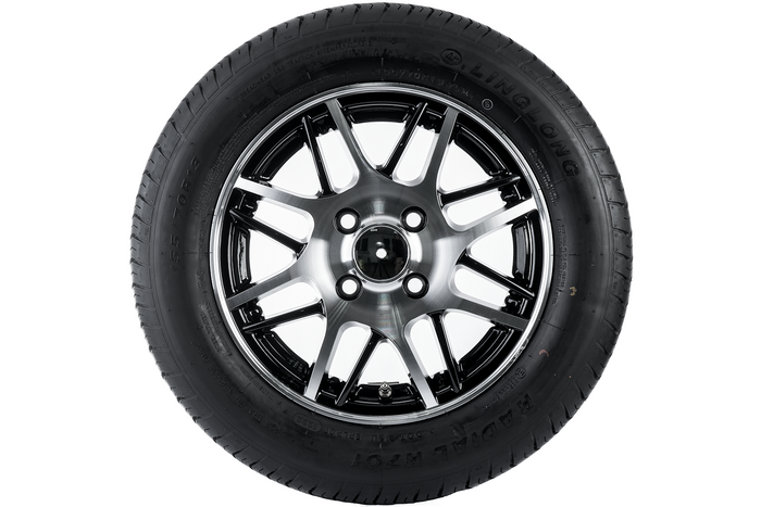 Tilhengerhjul LINGLONG DEKK 155/70 R13 75N ALU UNITRAILER FELG 4Jx13" 4x100 ET:30