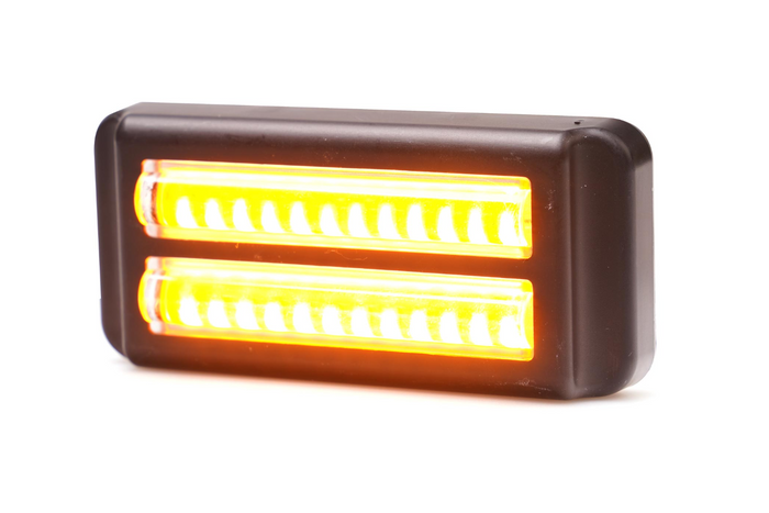 Varsellampe WAŚ 2469 W284 LED blinkende lampe oransje MASTER/SLAVE