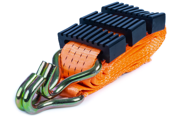 Sett med fire 3-punkts transportbelter med strammer for UNITRAILER 3m/50mm/4t bergingsbil