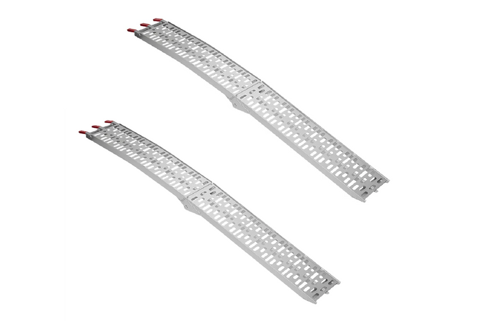 ProPlus 390096 sammenleggbare ramper aluminiumsramper for tilhengere 220 cm 680 kg sett med 2