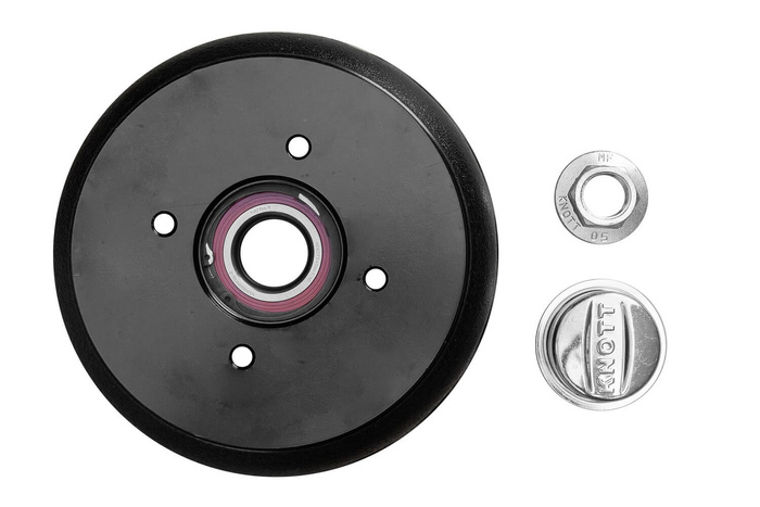 Bremsetrommel med KNOTT 200x50 4x100 lager