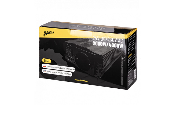 Spenningsomformer 24V/230V (2000/4000W) KAMAR E1931