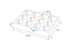 ProPlus 761472PM Camper kopp- og glassholder, mykt skum, rommer 12 kopper