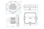 ProPlus LED 7-PIN baklykter 4 funksjoner venstre + høyre, magnetisk, Bluetooth