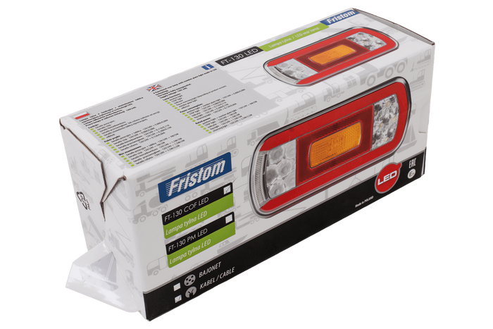 FRISTOM FT-130 COF LED-baklykt, 6 funksjoner, universal