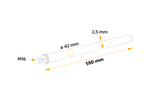 Rett rør for montering av DOMAR DK8020 skjerm, brakettdiameter 42 mm, lengde 580 mm