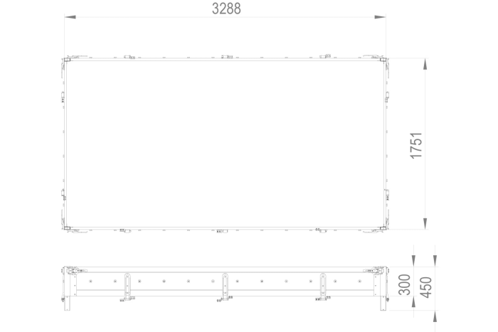 UTSALG BIS aluminium H-300 sider for TEMARED TRANSPORTER 3217/2 og HOCHLADER 320/2 tilhengere