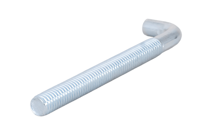 DROMET HP M6x70 konstruksjonskrok med vinklet ende (rett)