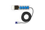 CEE camping skjøteledning med splitter ProPlus 373583DE 10m kabel, 3x Schuko-kontakter, 2xUSB