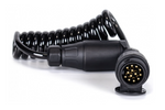 KAMAR E1384 spiralformet elektrisk kabel 3m 12V støpsel/kontakt 13PIN