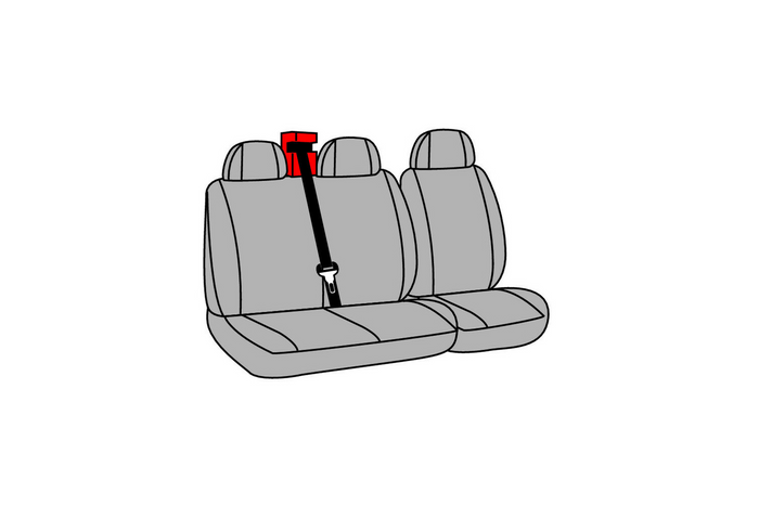 Sett med bilsetetrekk LAMPA Dido-2 svart, for busser og varebiler