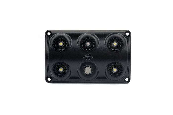 HORPOL LWD2157/CZ LED 900lm svart billampe med bryter og rød diode