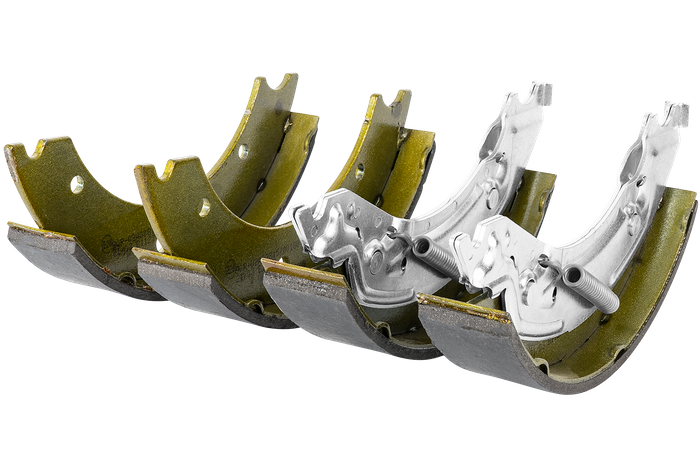 Bremsesko for KNOTT 250x40 aksler med et sett fjærer, med en strammer