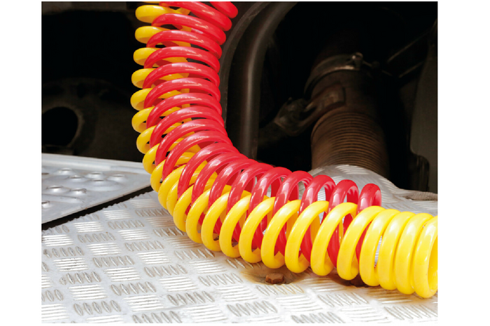 LAMPA Truck-Tights spiralkabelbeskyttelse 97172 fleksibel hylse blå 220 cm dia. 11 cm