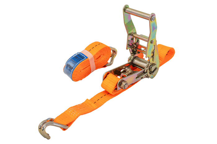 UNITRAILER 3m/25mm/1t oransje transportbånd med strammer
