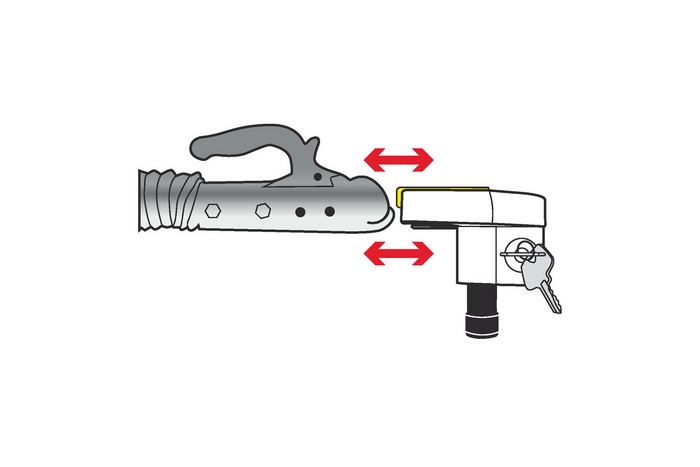 Kulebeskyttelse for tilhengerfeste LAMP 65404 universallås