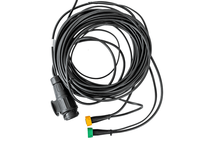 MANTES elektrisk installasjon, tilhenger trekkvogn sele, 7 m, 13 PIN støpsel, 2x 5 PIN bajonetter