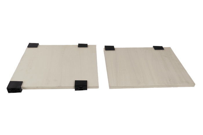 Sett med to hyller til DAKEN ARKA 81209 verktøykasse, rom 430x380mm og 430x340mm