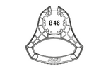 AL-KO 1931978 manøvreringshåndtak for 48 mm støttehjul